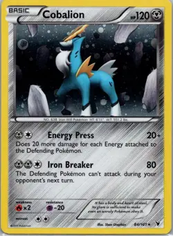 Pokemon TCG Cobalion 84/101 Noble Victories Cosmos Holo NM - Image 1
