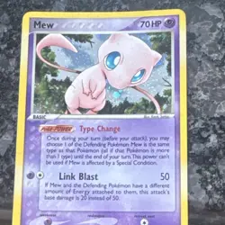 Pokemon TCG Mew Legend Maker Holo Rare 10/92 70 HP English Basic - Image 1