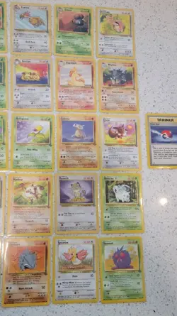 Jungle Unlimited pokemon Complete Uncommon and Common Set lot (MP to HP) - Image 3