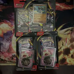 Pokemon Pitch Black Triple Pack Blister And Two Single Pack Blisters - Image 1