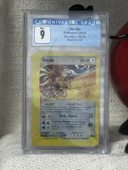 2003 Pokemon Skyridge Ho-Oh 149/144 Reverse Holo Secret Rare - CGC 9 - Image 3