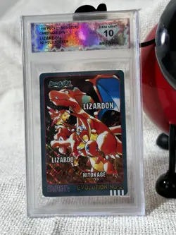 1998 Bandai Sealdass Evolution No.2 Lizardon Charizard Sticker DSG 10 Perfect - Image 2