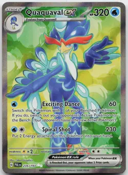 Quaquaval ex 235/193 Ultra Rare Paldea Evolved Holo Near Mint j - Image 1