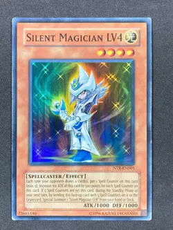Yugioh - Silent Magician LV4 - Super - Unlimited - NTR-EN001 - MP - Image 1