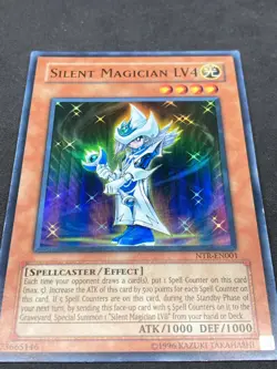 Yugioh - Silent Magician LV4 - Super - Unlimited - NTR-EN001 - MP - Image 2