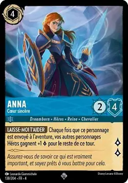 Lorcana - Anna - Cœur sincere - Le Retour d'Ursula Chapitre 4 - MINT/NMINT - FR - Image 1