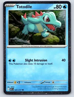 Totodile (Cosmos Holo) 041/217 Common Miscellaneous Cards & Products Pokemon NM - Image 1