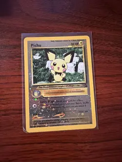 Pichu Reverse Holo 35/53 Wizards Black Star Promo Pokemon Card 2001 EX - Image 1
