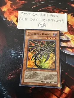 Cyberdark Horn CDIP-EN001 1st Edition LP Yugioh! Card Super Rare - Image 1