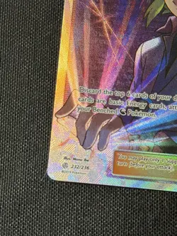 N's Resolve (Full Art) 232/236 Sm-Cosmic Eclipse Holo Pokemon 2019 Trainer Card - Image 5