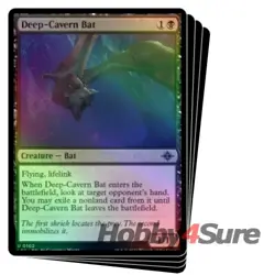 Foil Deep-cavern Bat X4 M/NM Magic: The Gathering MTG The Lost Caverns Of Ixalan - Image 1