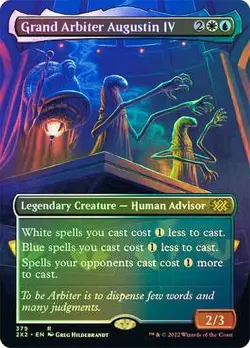 1 x FOIL Grand Arbiter Augustin IV (Borderless) Double Masters 2022 379 - Image 1
