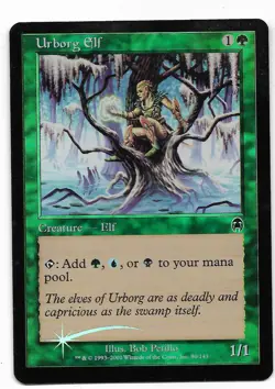 MTG Urborg Elf Foil Apocalypse Magic the Gathering Never Played - Image 1