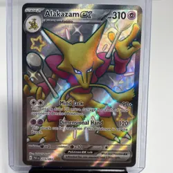 Alakazam ex 215/091 Pokemon TCG SV: Paldean Fates Shiny Ultra Rare NM - Image 1