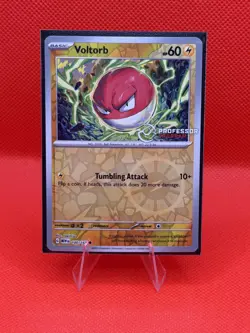 Pokemon TCG Professor Program Voltorb 100/165 MEW 151 Reverse Holo 🔥 - Image 1