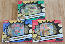 Pokemon TCG Ascended Heroes ex Box Mega Feraligatr Emboar Meganium Lot of 3 - Image 1