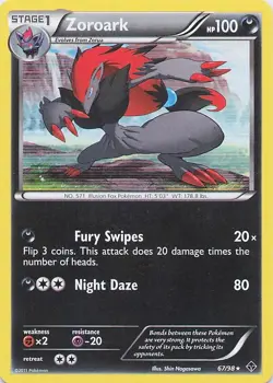 Zoroark - Pokemon Holo Rare 2011 Emerging Powers 67/98 NM - Image 1