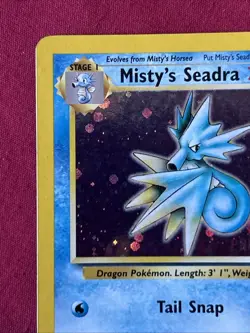 Misty’s Seadra 9/132 Holo Shiny Card Excellent Condition Pokemon (T33) - Image 3