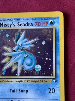 Misty’s Seadra 9/132 Holo Shiny Card Excellent Condition Pokemon (T33) - Image 4