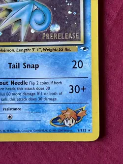 Misty’s Seadra 9/132 Holo Shiny Card Excellent Condition Pokemon (T33) - Image 5