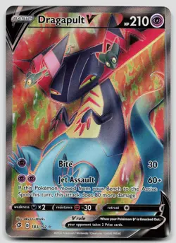 Dragapult V 183/192 Rebel Clash Pokemon NM - Image 1