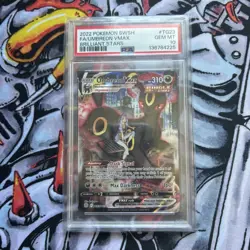 2022 Pokemon SWSH Brilliant Stars Umbreon VMAX Full Art #TG23 PSA 10 - Image 1