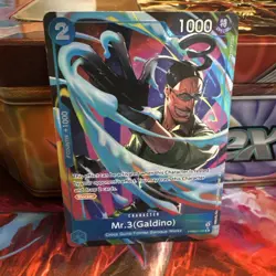 Bandai One Piece Mr. 3 (Galdino) PRB02-009 Special Foil Character 1000 English - Image 1