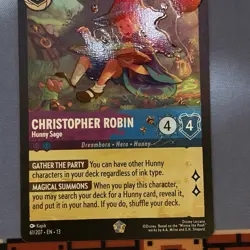 Christopher Robin Hunny Sage Legendary 61/207 Disney Lorcana Attack of the Vine! - Image 3