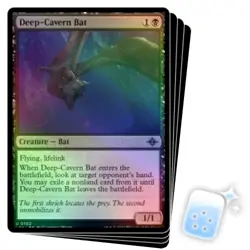 FOIL DEEP-CAVERN BAT X4 The Lost Caverns Of Ixalan LCI Magic MTG MINT CARD - Image 1
