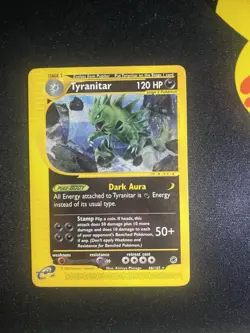 Pokemon Expedition Tyranitar Card 66/165 Non-Holo NM - Image 1