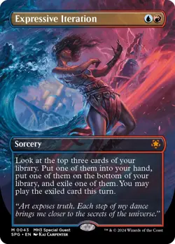 MTG Expressive Iteration (Borderless) - 43 / English / Near Mint - Image 1