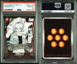PSA 10 Android 18 SR SB01-004 2025 Dragon Ball Fusion World Card Japanese - Image 3
