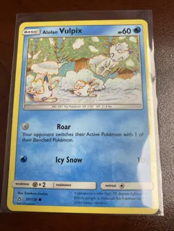 Alolan Vulpix 30/156 Common Ultra Prism Pokemon - Image 1