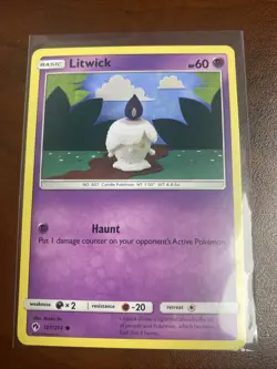 Litwick 101/214 Common Lost Thunder Pokemon LP - Image 1