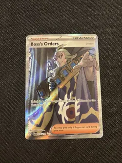 Pokemon TCG Boss's Orders Trainer Full Art Holo Rare Card 248/193 Paldea Evolved - Image 1