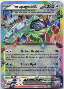Terapagos ex 128/142 Double Rare Stellar Crown Pokemon Near Mint - Image 1