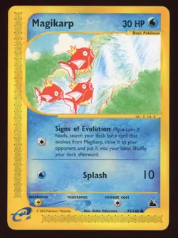 Magikarp Pokemon TCG Skyridge 75/144 Common Near Mint or Better - Image 1