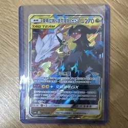 Reshiram & Zekrom GX 132/194 Chinese Holo Full Art TAG TEAM HP 270 - Image 1