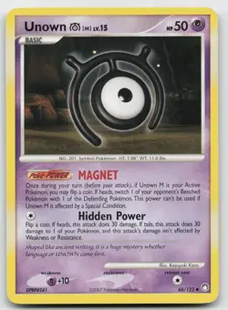 Pokemon Unown [M] Uncommon Mysterious Treasures 66/123 LP - Image 1