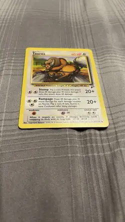 Pokemon TCG Tauros 062/130 2nd Edition Uncommon NM - Image 3