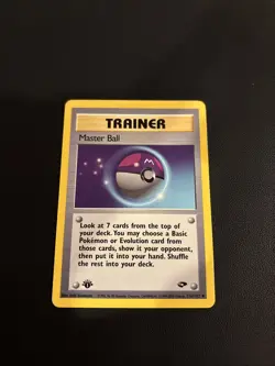 Pokemon TCG Master Ball 116/132 Gym Challenge 1st Ed Uncommon Lp - Image 1