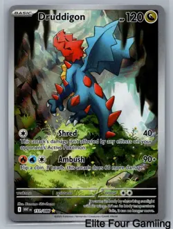 Druddigon 151/086 Holo Illustration Rare White Flare Pokemon Holo Near Mint - Image 1