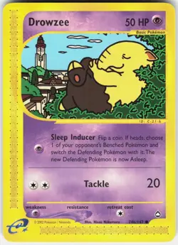 Drowzee (74b) 74b/147 Common Aquapolis Pokemon Near Mint - Image 1
