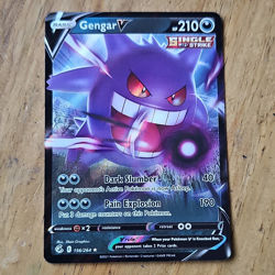 Nintendo Gengar V 156/264 Single Strike Ultra Rare Holo 210 HP 2021 - Image 1