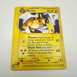 Pokemon Raichu Expedition Base Set 61/165 Regular Rare English 80 HP 2002 - Image 1