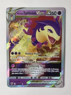 Hisuian Typhlosion VSTAR 054/189 VSTAR Rare Astral Radiance Pokemon Holo NM - Image 1