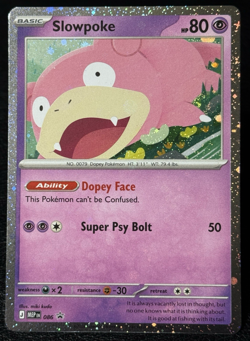 Slowpoke MEP 086 - Cosmos Holo Blister Promo - Pokemon TCG: Pitch Black - NM - Image 1