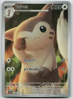 Pokemon Furret 168/159 Journey Together Illustration Rare Holo NM - Image 1