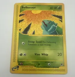 Pokemon Bulbasaur Expedition Base Set 95/165 E-Reader Common English 40 HP 2002 - Image 1
