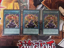 YUGIOH 3X ECTOPLASMIC FORTIFICATION MZMU-EN008 SECRET 1ST ED NM - Image 1